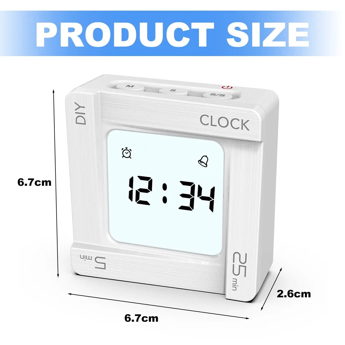 Digital Kitchen Timer Rotating Timer