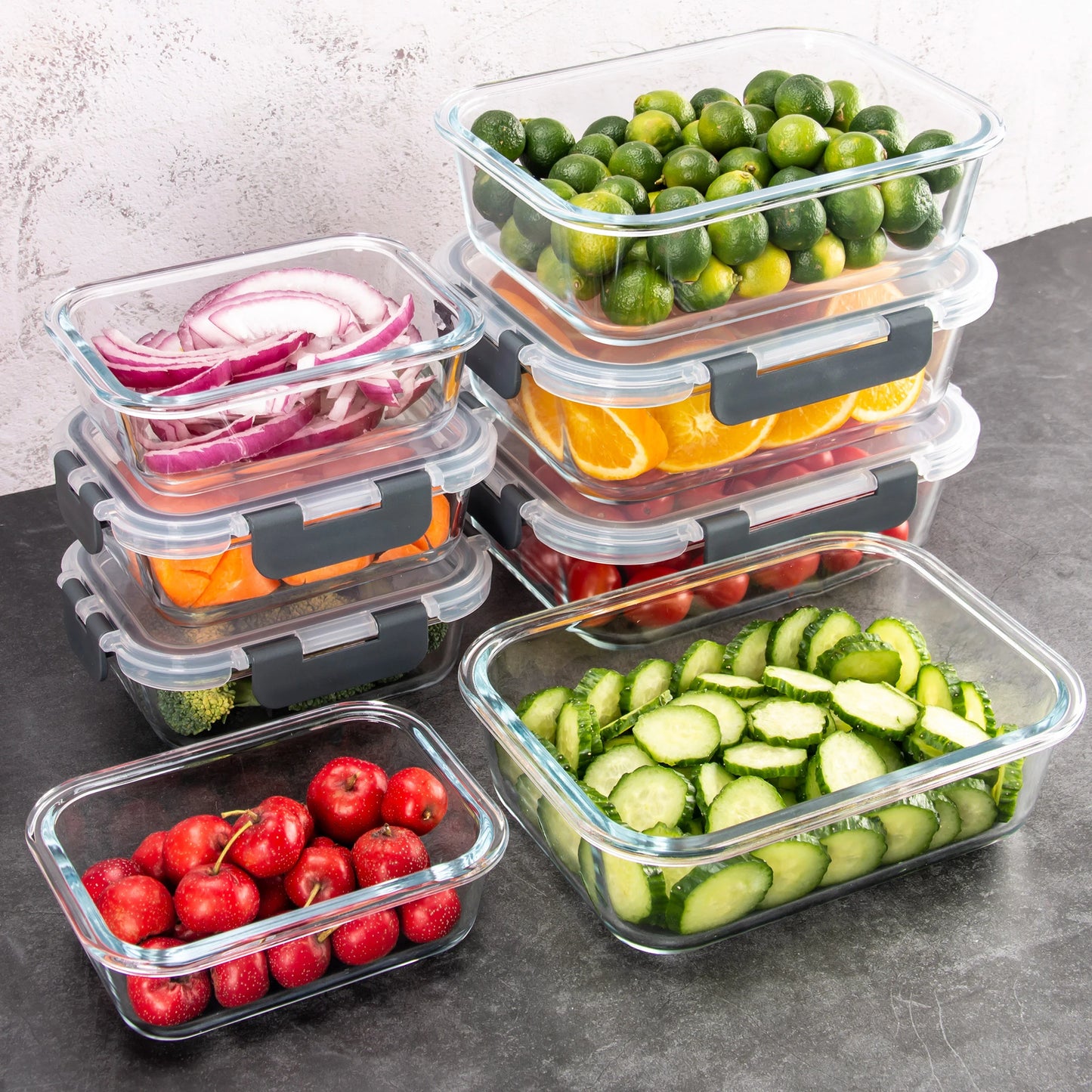Glass Food Storage Containers with Lids