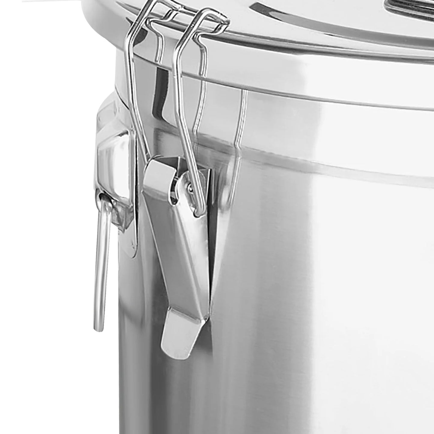 6 L Stainless Steel Airtight Canister 1.3 Gal Canisters Container with Lids Kitchen Storage Tin Grain Container