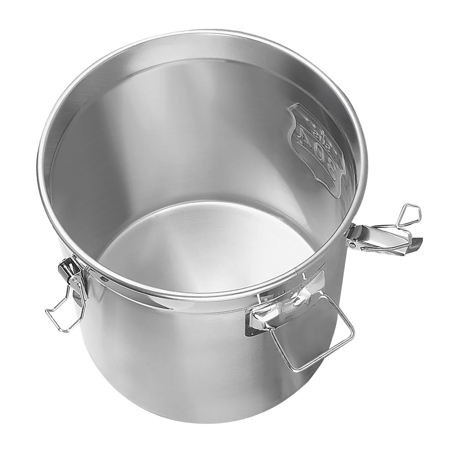 6 L Stainless Steel Airtight Canister 1.3 Gal Canisters Container with Lids Kitchen Storage Tin Grain Container