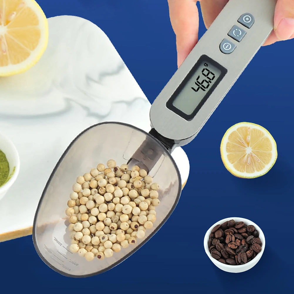 25cm LCD Digital Kitchen Scale with Two Spoon Head