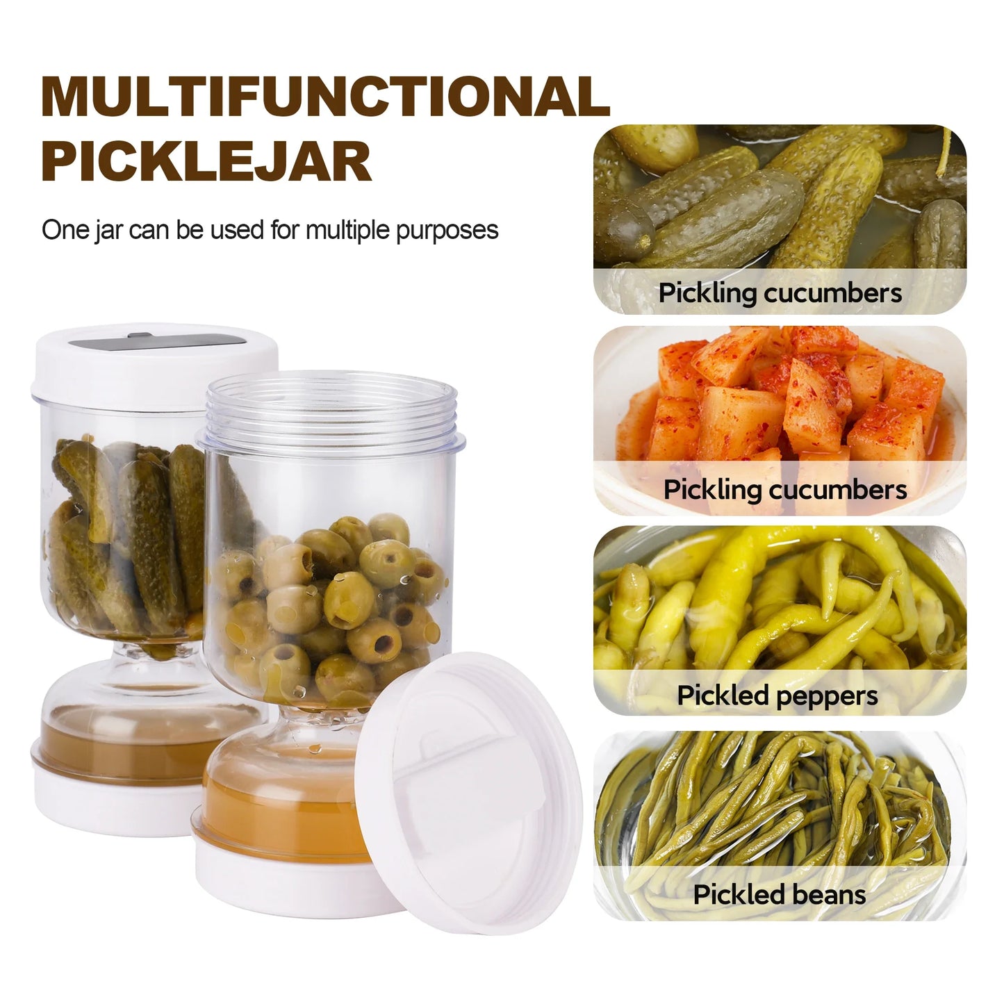 Olive and Pickle Strainer Jar