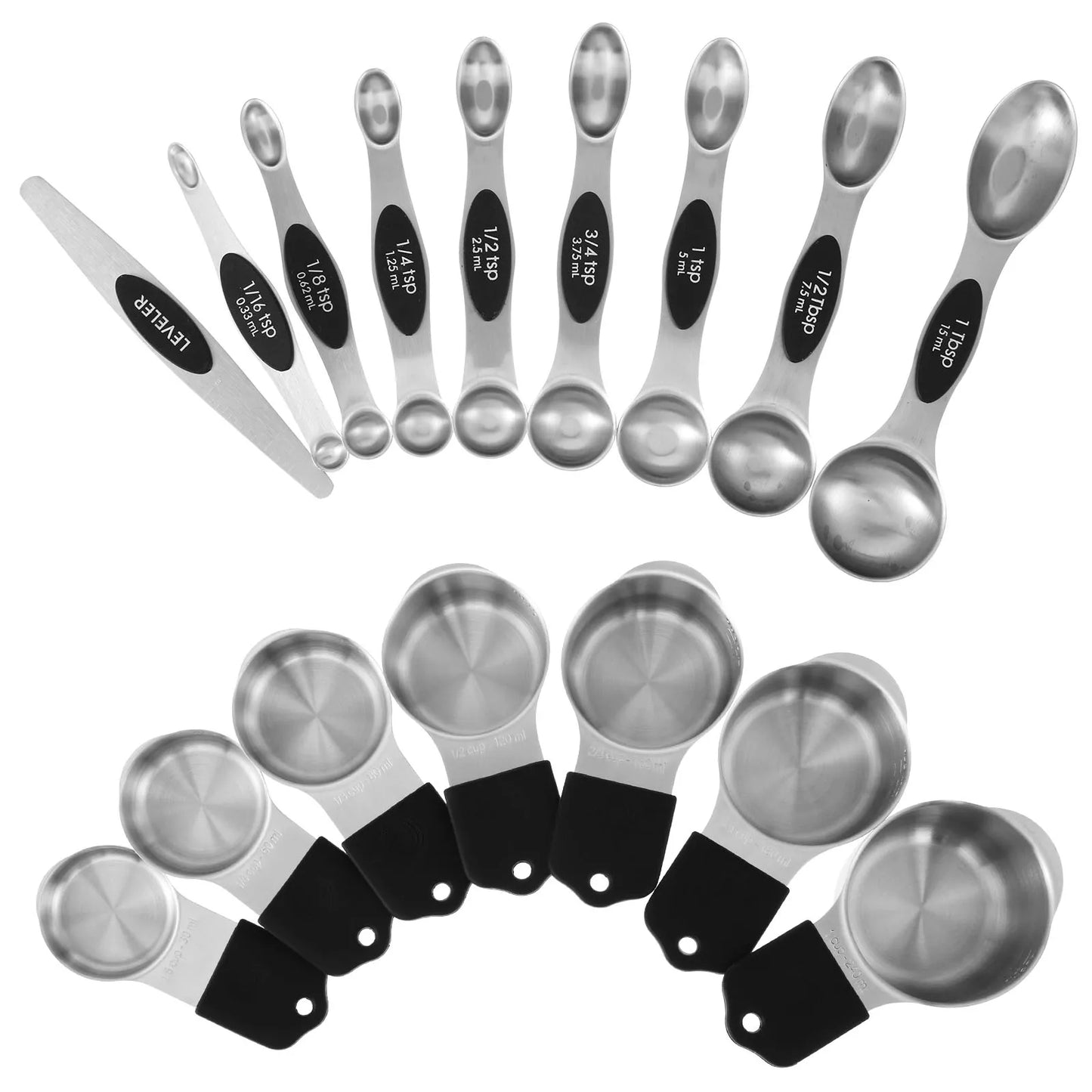 16Pcs Magnetic Measuring Cups and Spoons Set