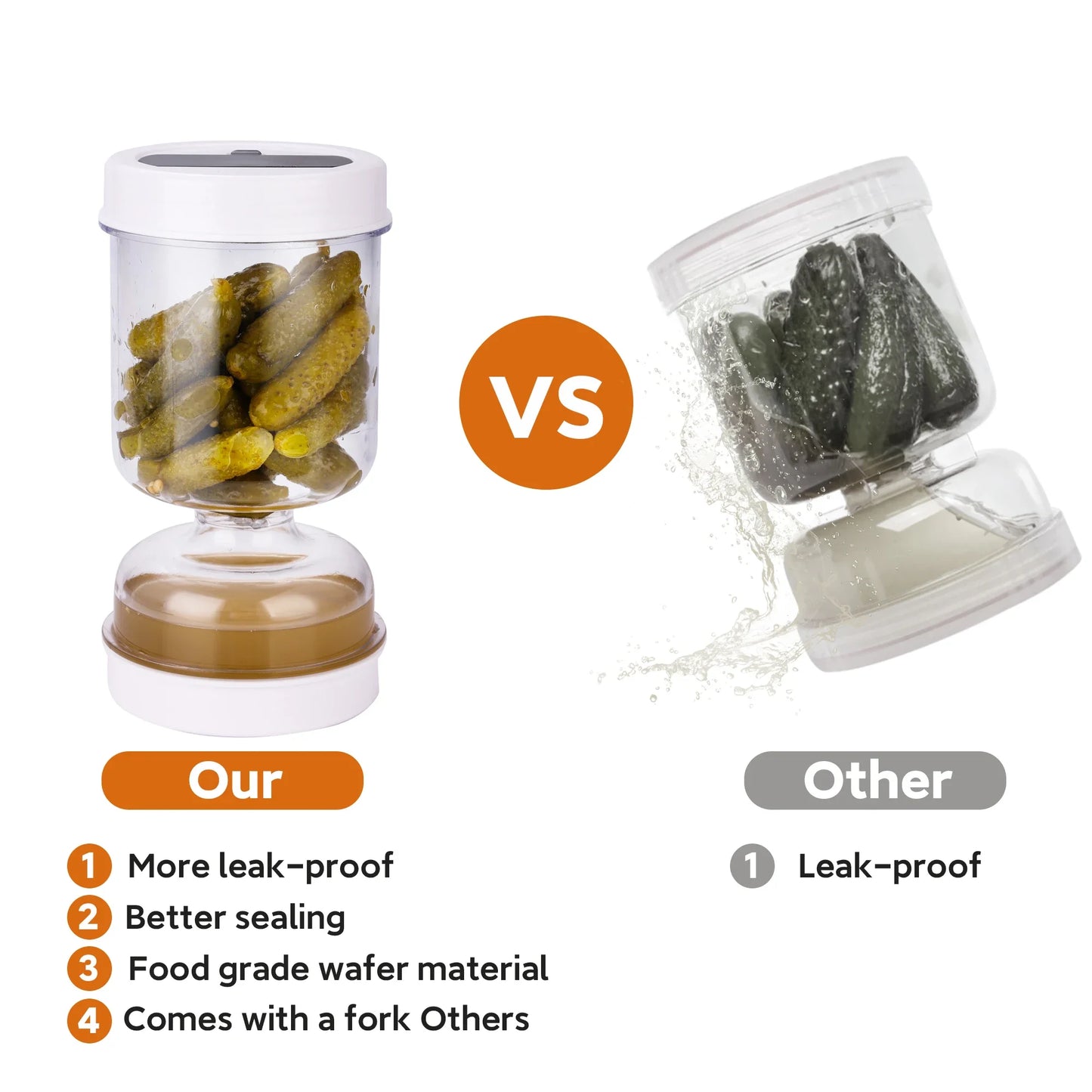 Olive and Pickle Strainer Jar