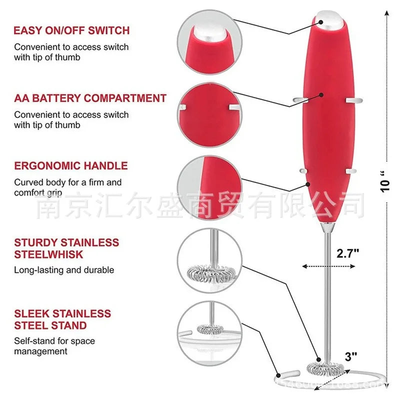 Electric Milk Frother Handheld Mini Foamer
